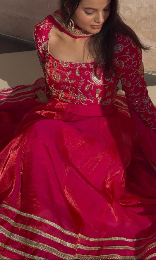 Rani Libas Anarkali Suit Set | Designer Trendy Festive And Wedding Suit