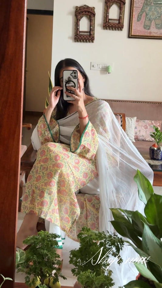 Kesariya Anarkali Suit Set | Trending Suit Set Made For Women Comfort